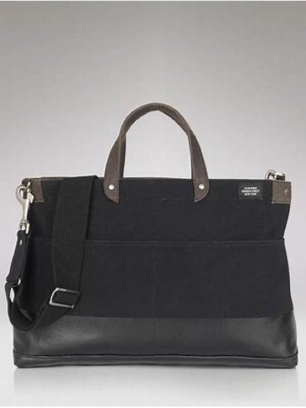 Jack Spade Dipped Industrial Canvas Coal Bag in Black